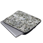 Geology Rock Texture White Granite individuelle Na Laptopschutzhülle (Vorne Knopf)