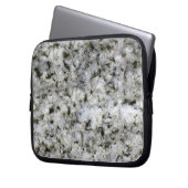 Geology Rock Texture White Granite individuelle Na Laptopschutzhülle (Vorderseite Links)