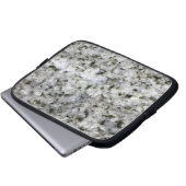 Geology Rock Texture White Granite individuelle Na Laptopschutzhülle (Vorne Knopf)