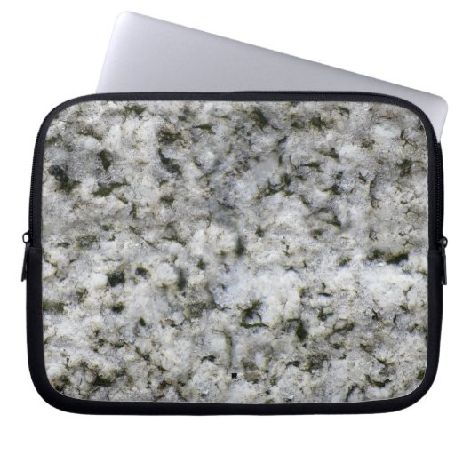 Geology Rock Texture White Granite individuelle Na Laptopschutzhülle (Vorderseite)