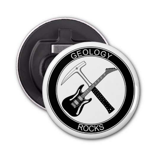 Geology Rocks Button Flaschenöffner (Vorderseite)