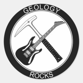 Geology Rocks Classic Round Sticker (L)