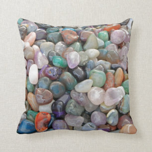 Geology Rocks Gem halb wertvoll Stone Quartz Kissen