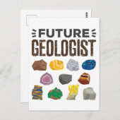 Geology Rocks Gems, der zukünftige Geologe Postkarte (Vorne/Hinten)