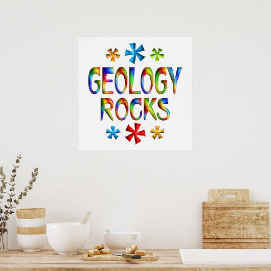 GEOLOGY ROCKS POSTER (Küche)
