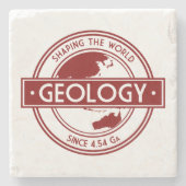 Geology- Shaping the World Logo (Asia/Australia) Steinuntersetzer (Vorderseite)