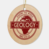 Geology- Shaping the World Logo (Europa) Keramik Ornament (Links)