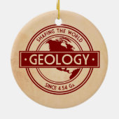 Geology- Shaping the World Logo (Europa) Keramik Ornament (Hinten)