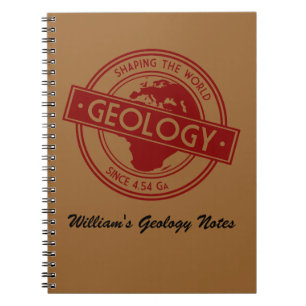 Geology- Shaping the World Logo (Europa) Notizblock