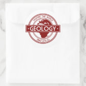 Geology- Shaping the World Logo (Europa) Runder Aufkleber (Tasche)