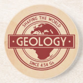 Geology- Shaping the World Logo (Europa) Sandstein Untersetzer (Vorne)