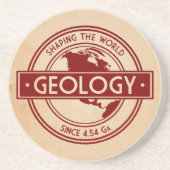 Geology- Shaping the World Logo (North America) Getränkeuntersetzer (Vorne)