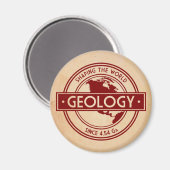 Geology- Shaping the World Logo (North America) Magnet (Vorderseite/Rückseite)