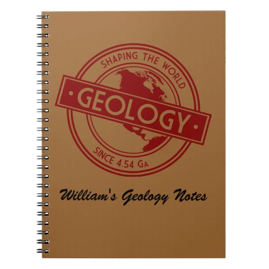 Geology- Shaping the World Logo (North America) Notizblock (Vorderseite)