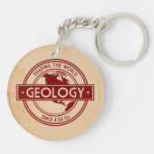 Geology- Shaping the World Logo (North America) Schlüsselanhänger (Rückseite)