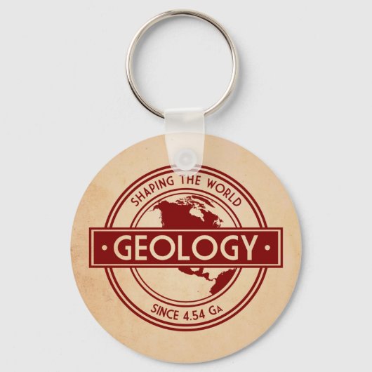 Geology- Shaping the World Logo (North America) Schlüsselanhänger (Vorderseite)