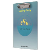 Geology Study Clipboard – Personalized Klemmbrett (Links)