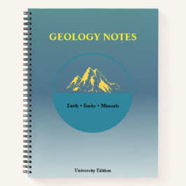 Geology Study Notebook – Minimal Academic Design Notizblock