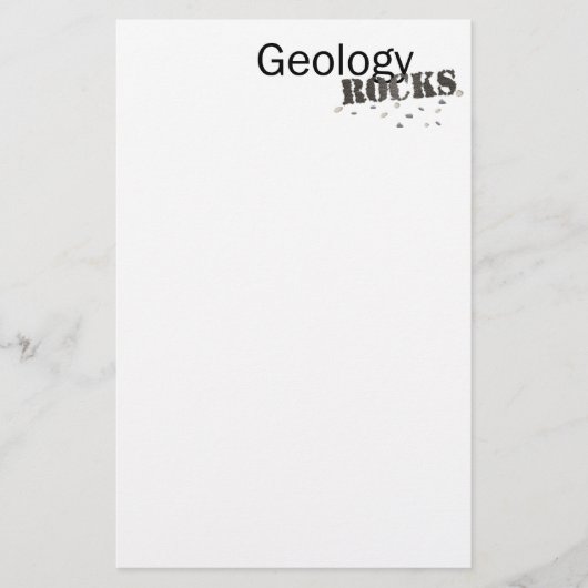 GeologyRocks! Briefpapier (Vorderseite)