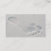 Geölter Fuß-Druck Visitenkarte (Rückseite)