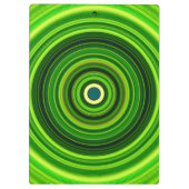 Geomagnetic Green Mandala-25436 Klemmbrett (Rückseite)