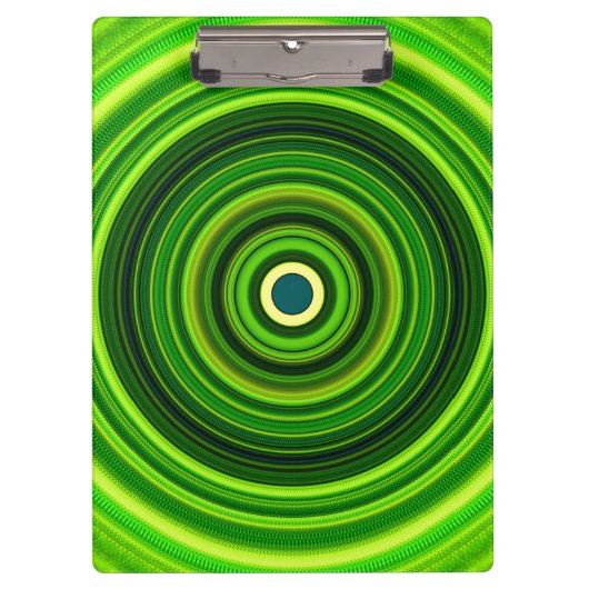 Geomagnetic Green Mandala-25436 Klemmbrett (Vorderseite)