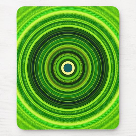 Geomagnetic Green Mandala Mousepad (Vorne)