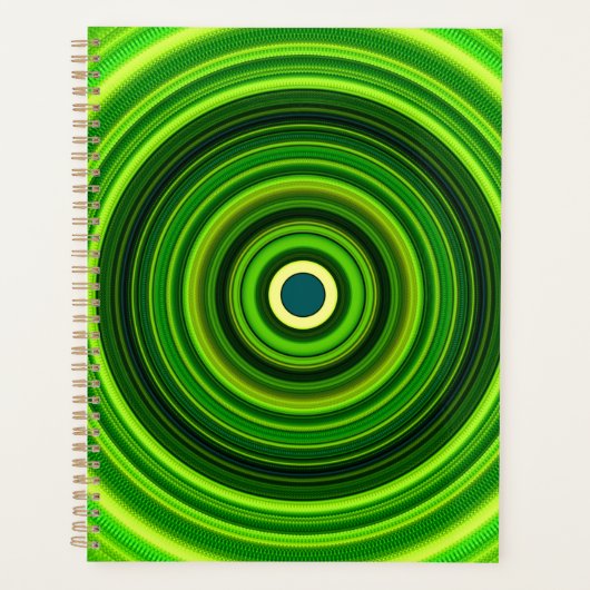 Geomagnetic Green Mandala Planer (Vorderseite)