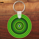 Geomagnetic Green Mandala Schlüsselanhänger (Vorderseite)