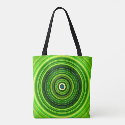 Geomagnetic Green Mandala Tasche (Rückseite)