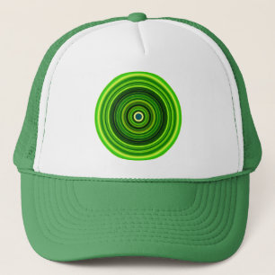 Geomagnetic Green Mandala Truckerkappe