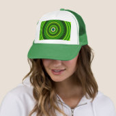 Geomagnetic Green Mandala Truckerkappe (Beispiel)