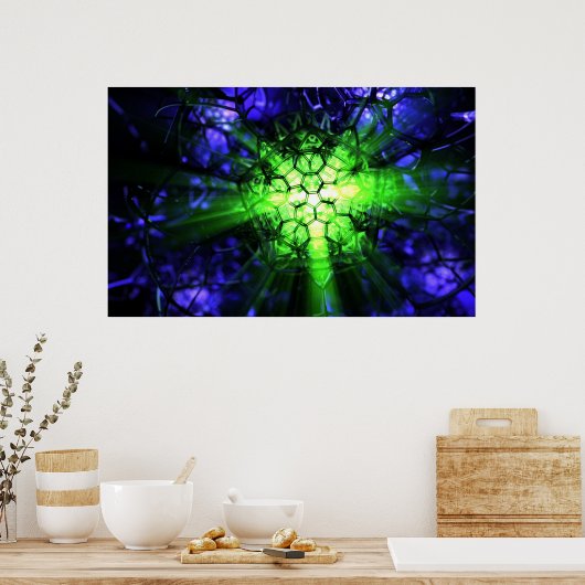 Geomancy (grün) poster (Küche)