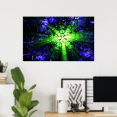 Geomancy (grün) poster (Heimbüro)