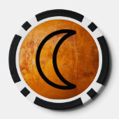 Geomantischer Hexenstein Pokerchips (Rückseite)