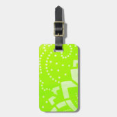 Geomentrisches Punktstrichmuster in der Linse Gepäckanhänger (Vorderseite vertikal)