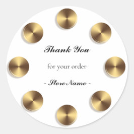 Geomertische Kreise Modernes Design Runder Aufkleber