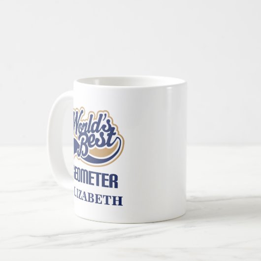 Geometer-personalisiertes Tassen-Geschenk Kaffeetasse (Vorderseite Links)