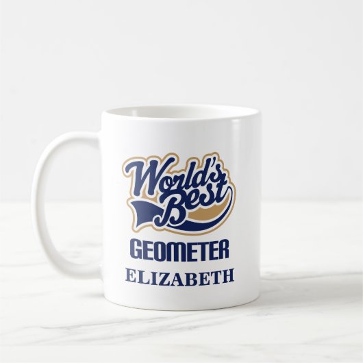 Geometer-personalisiertes Tassen-Geschenk Kaffeetasse (Links)