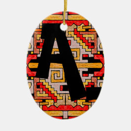 Geomethisches Muster/ethnische Muster und Initiale Keramik Ornament