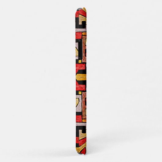 Geomethisches Tribal/ethnisches Muster Case-Mate iPhone Hülle (Hinten/Rechts)