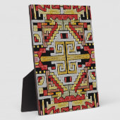 Geomethisches Tribal/ethnisches Muster Fotoplatte (Seite)