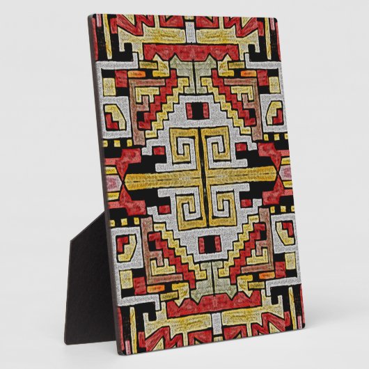 Geomethisches Tribal/ethnisches Muster Fotoplatte (Seite)