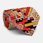 Geomethisches Tribal/ethnisches Muster Krawatte (Gerollt)