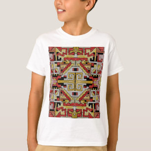 Geomethisches Tribal/ethnisches Muster T-Shirt