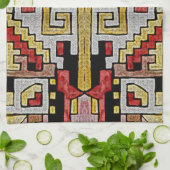 Geomethric Stammes-/ethnisches Muster Geschirrtuch (Gefaltet)