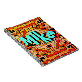 Geomethric Tribal/Ethnic Pattern & Your Name Notizblock (Rechte Seite)