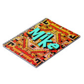 Geomethric Tribal/Ethnic Pattern & Your Name Notizblock (Linke Seite)