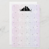 Geometic-Tatzen, Katzen Briefpapier (Vorne/Hinten)