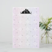 Geometic-Tatzen, Katzen Briefpapier (Stehend Vorderseite)